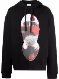 Ih Nom Uh Nit mask-print hoodie - Black