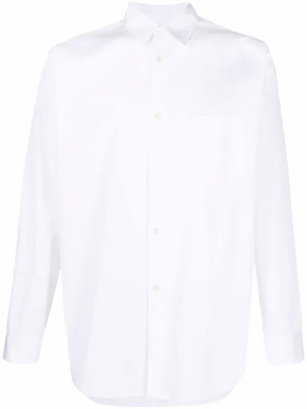 HO-B008-051 L/S SHIRT(M WHITE): COMME des GARCONS HOMME