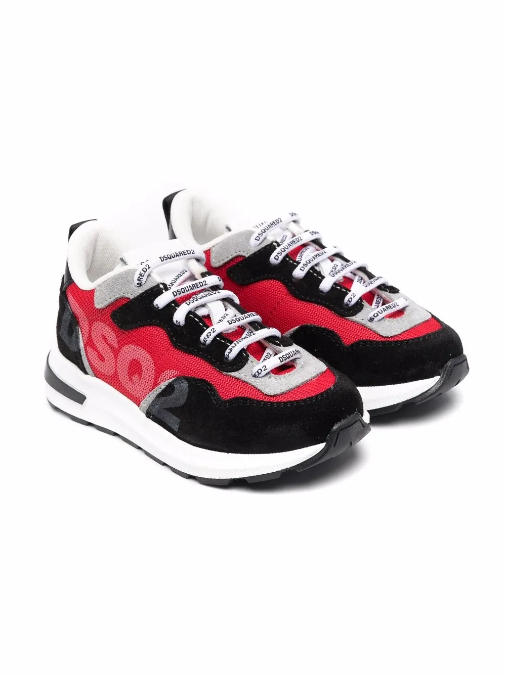 

Dsquared2 Kids tenis con logo - Rojo