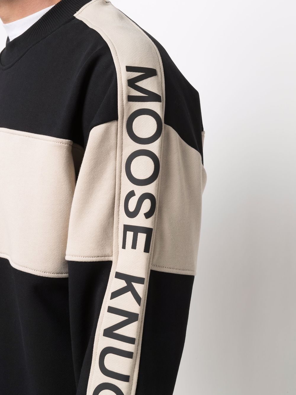 Shop Moose Knuckles logo-print crew neck sweatshirt with Express ...