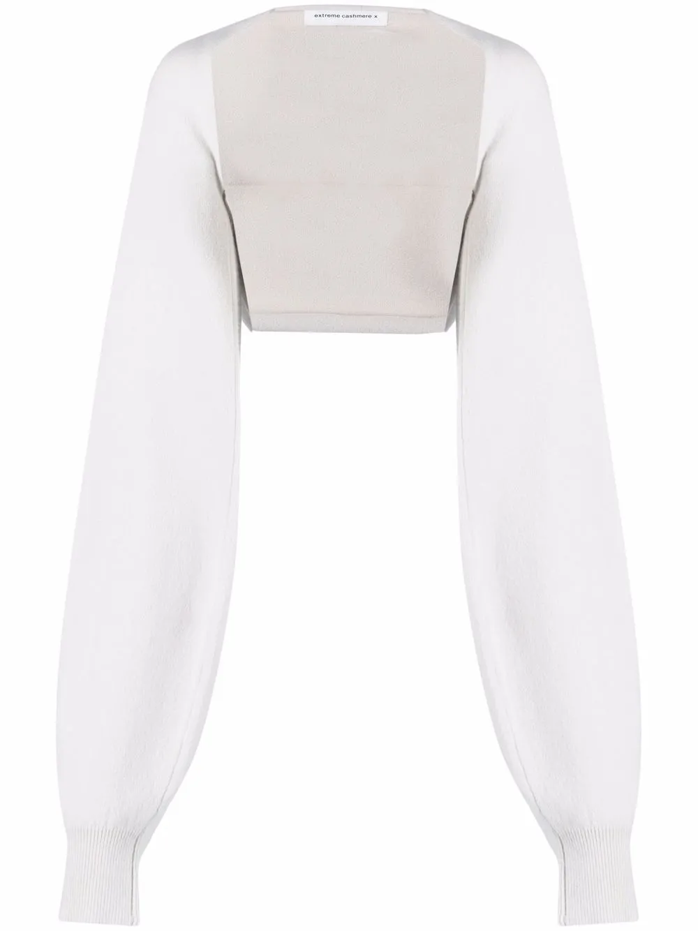 extreme cashmere кардиган-болеро с объемными рукавами