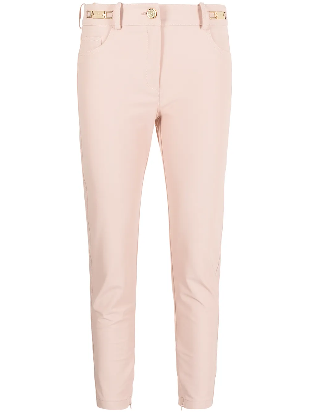 Elisabetta Franchi pantalones skinny capri - Rosado