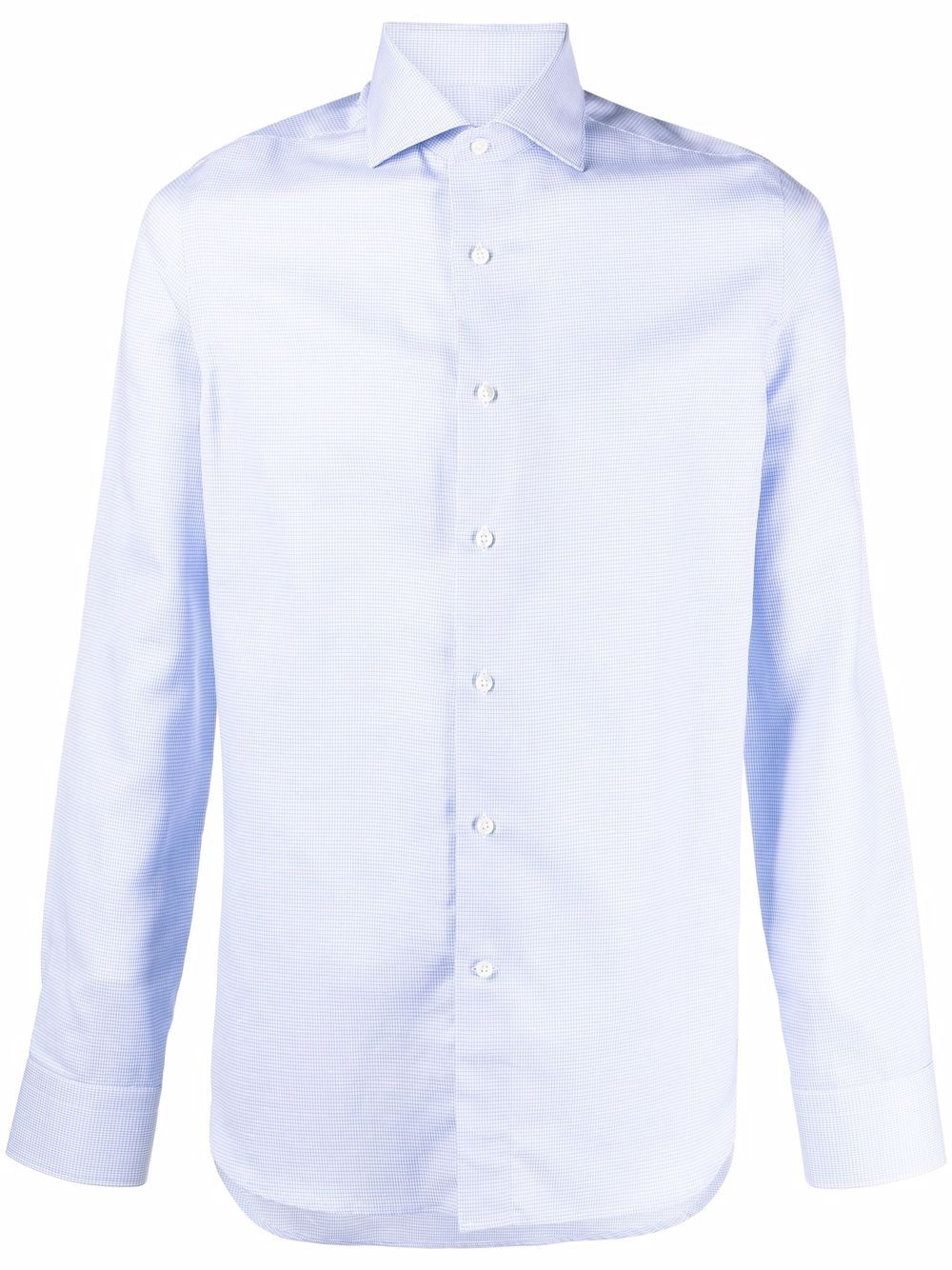 

Canali camisa con cuello de pico - Azul