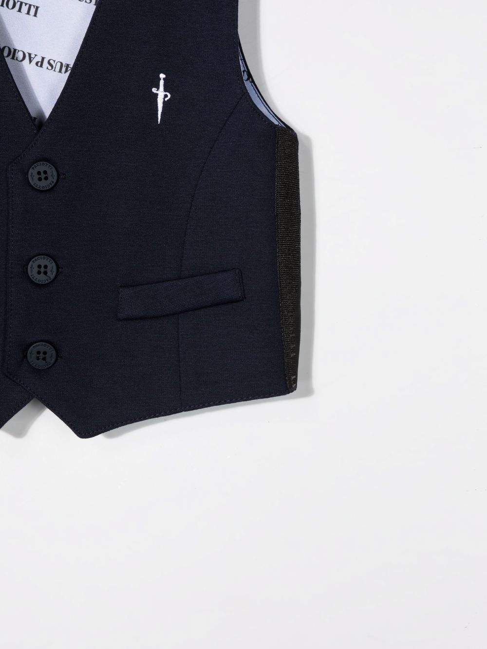 фото Cesare paciotti 4us kids embroidered-logo waistcoat