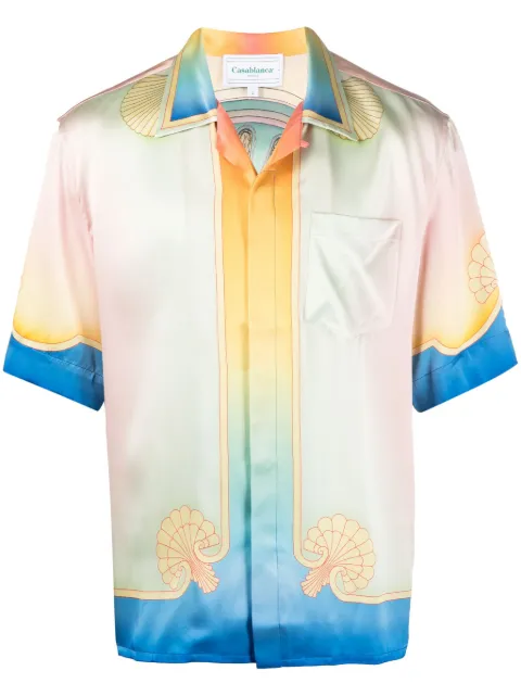 casablanca - chemise Ping Pong à motif monogrammé