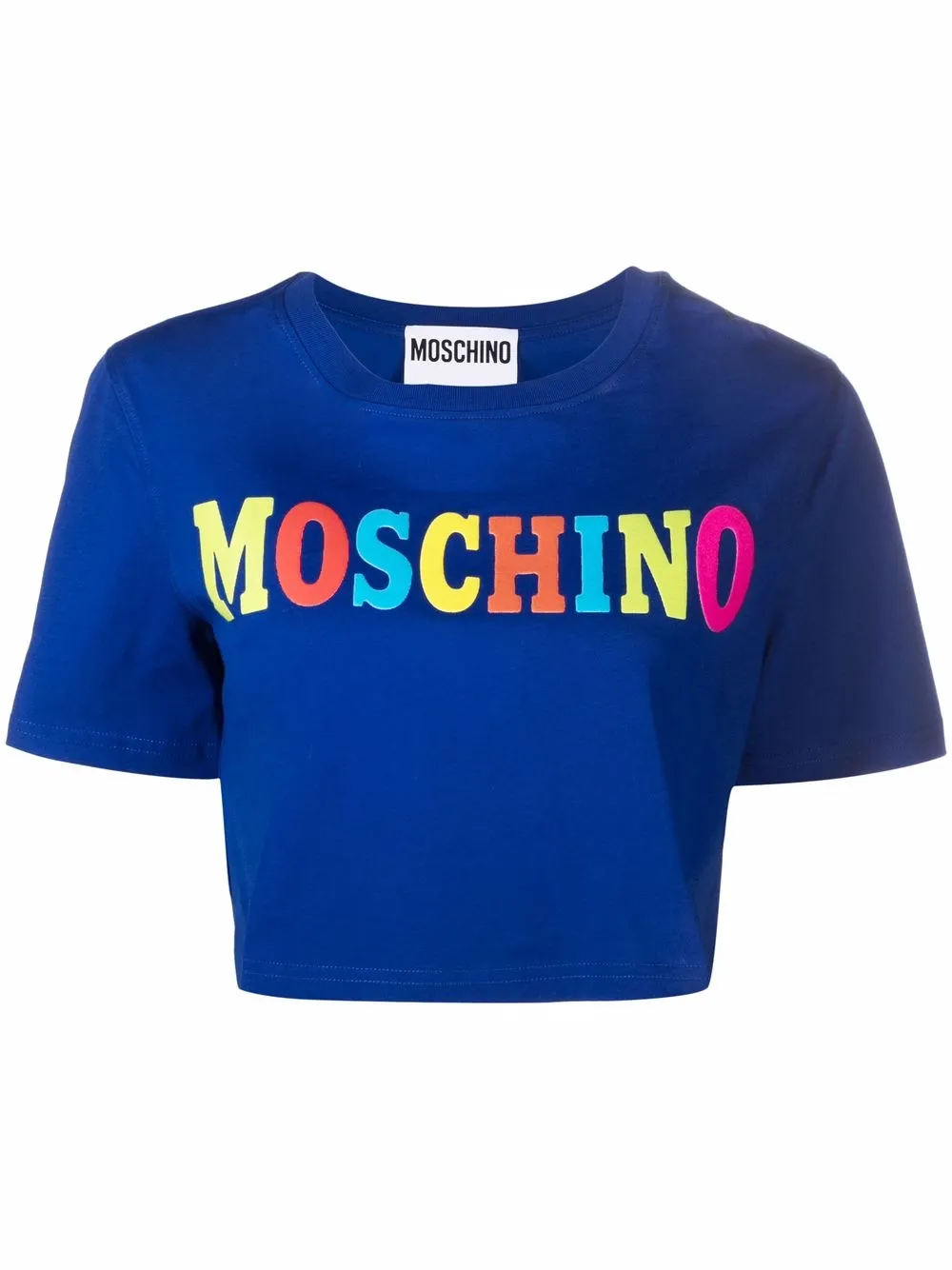 

Moschino playera con logo estampado - Azul
