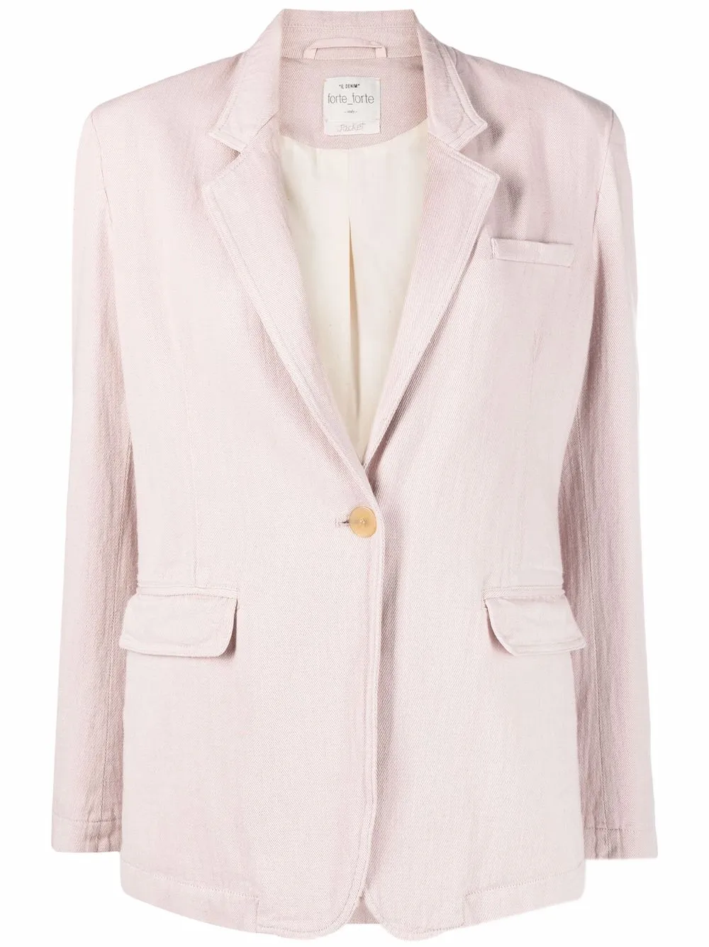 

Forte Forte blazer con solapas de muesca - Rosado