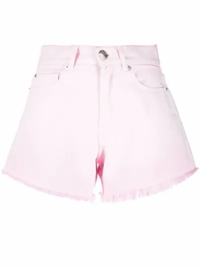raw-edge denim shorts | TWINSET 