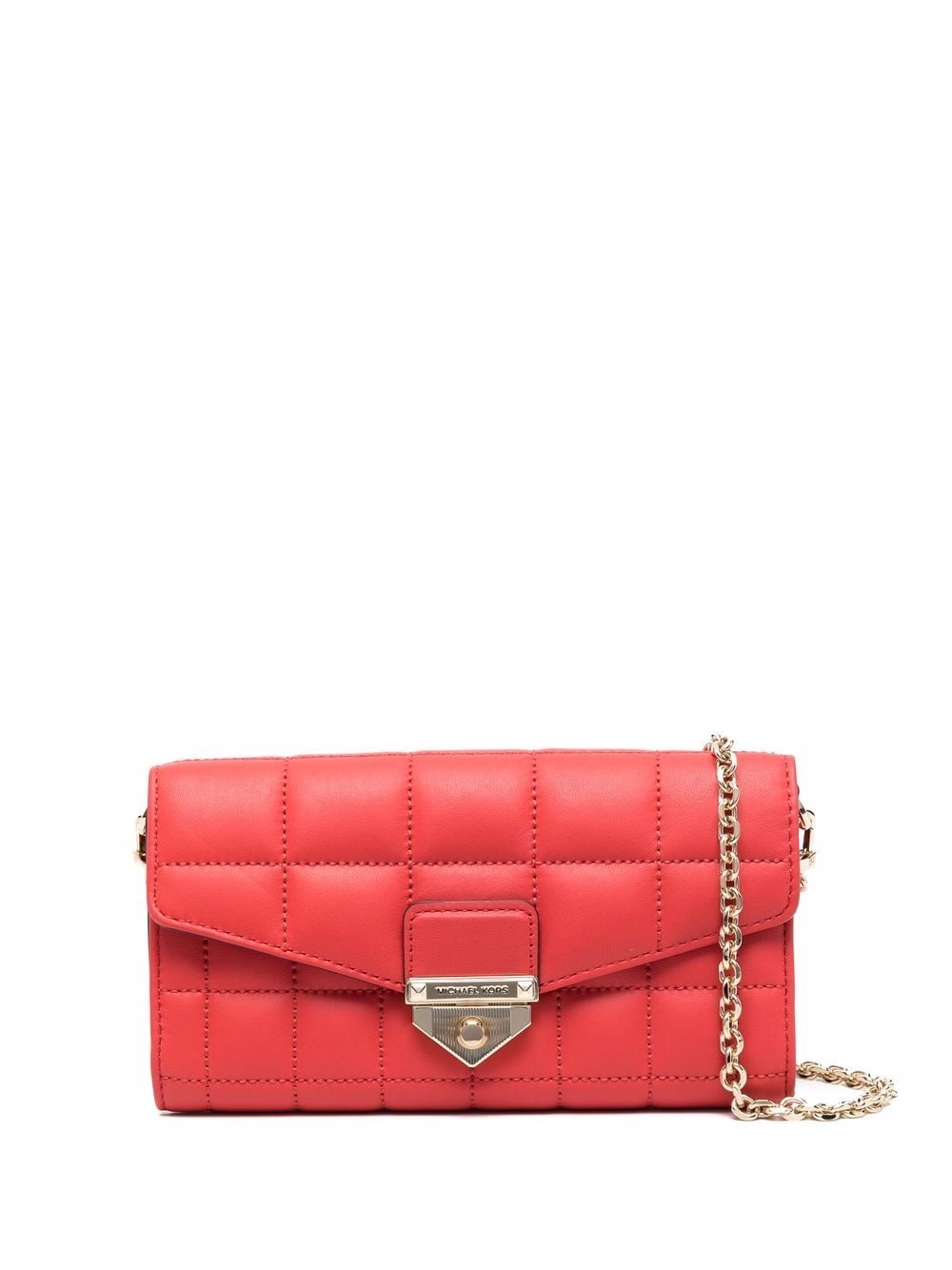 

Michael Kors Collection bolsa satchel capitonada - Rojo