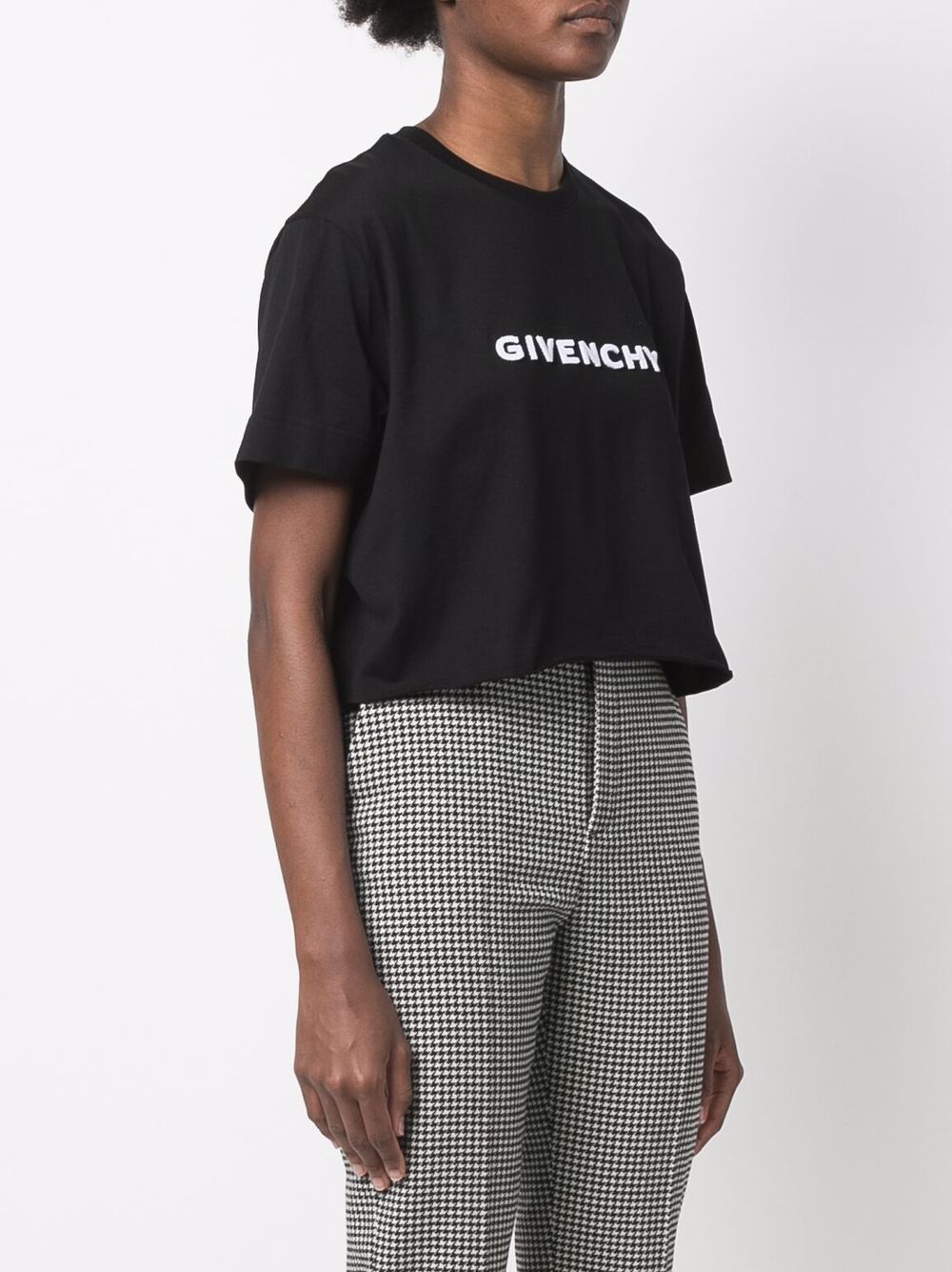 фото Givenchy укороченная футболка с логотипом 4g