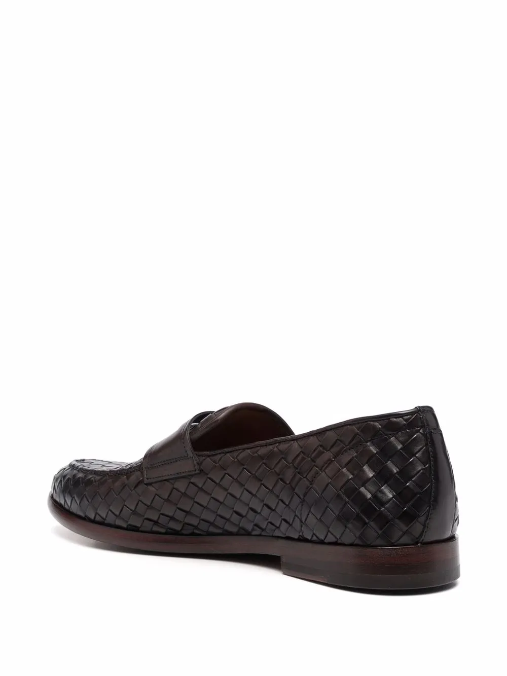 фото Doucal's woven leather penny loafers