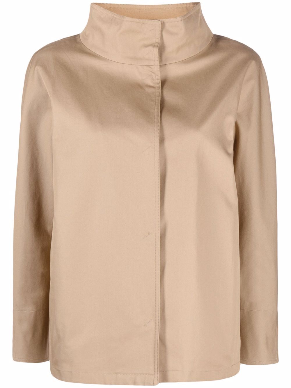 

Herno funnel-neck cotton jacket - Neutrals