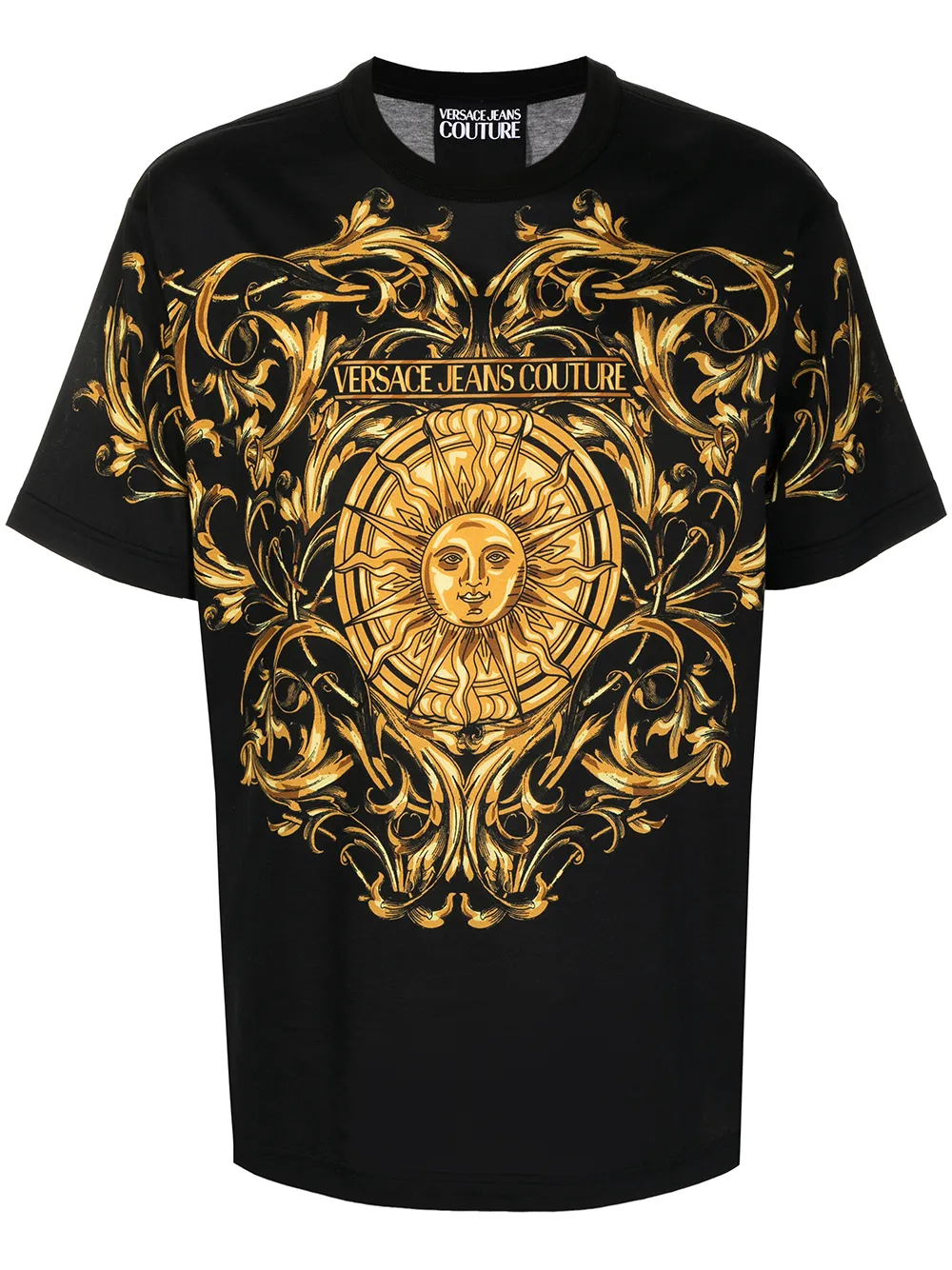 

Versace Jeans Couture playera con estampado Barocco Sun - Negro