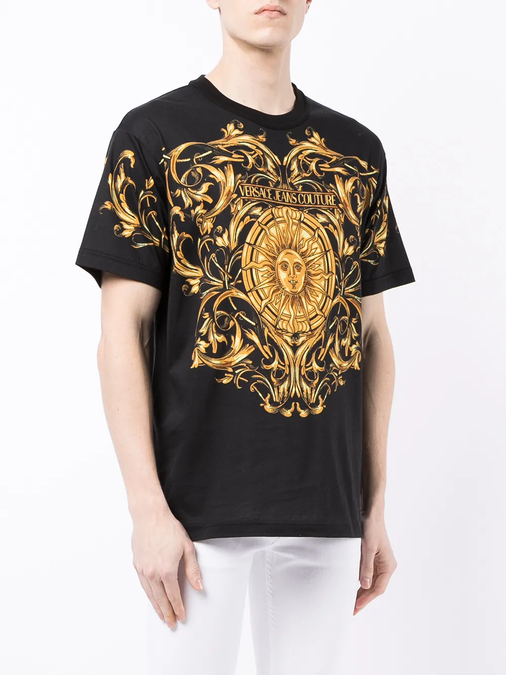 Versace Jeans Couture Barocco Sunprint Tshirt Farfetch