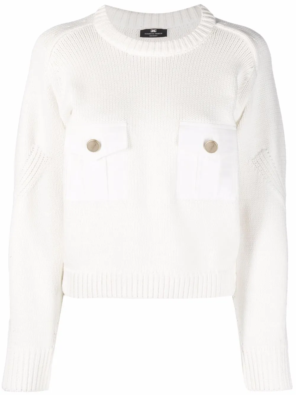 

Elisabetta Franchi long-sleeve knitted jumper - White