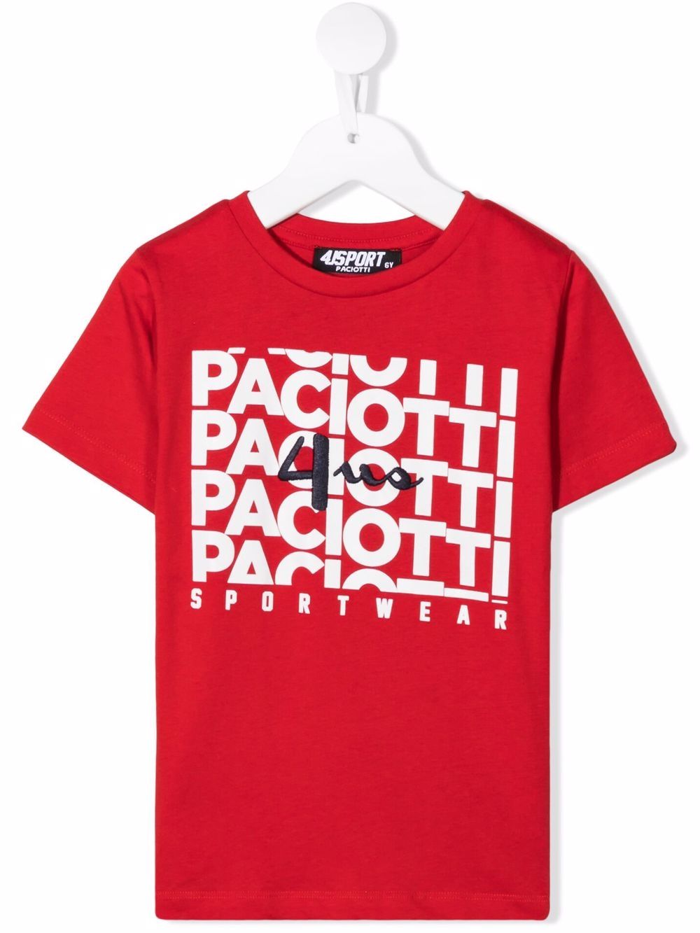 фото Cesare paciotti 4us kids logo-print t-shirt