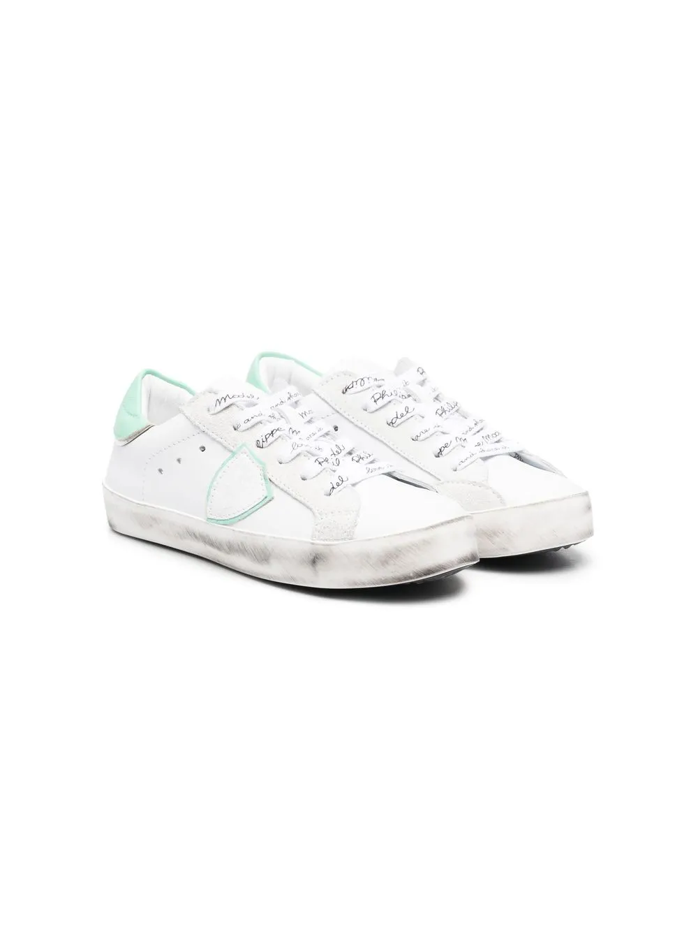 

Philippe Model Kids Paris leather sneakers - White