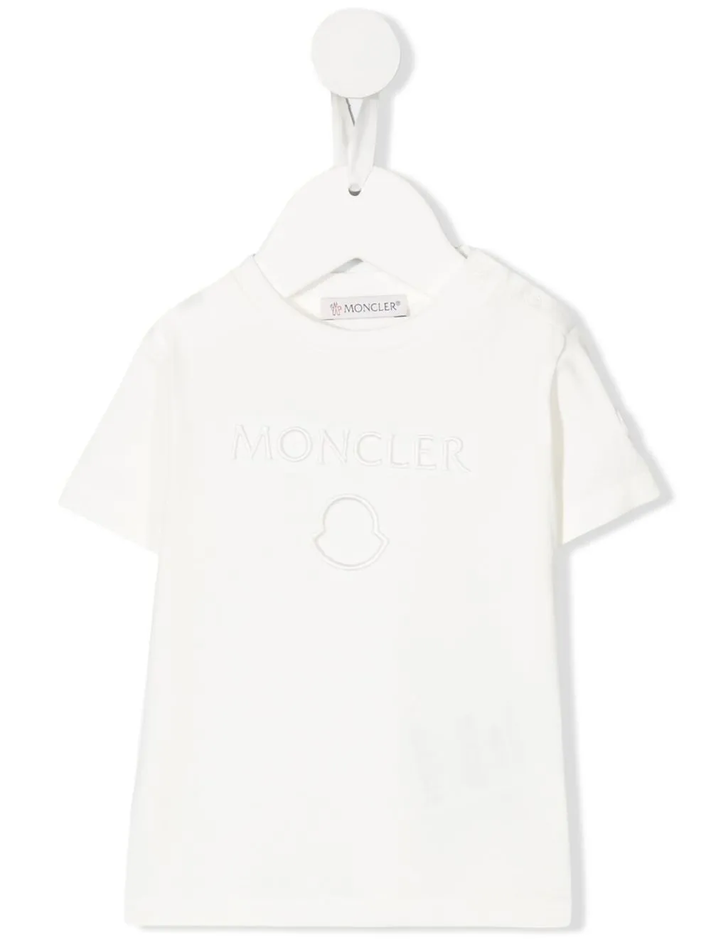 

Moncler Enfant playera con logo bordado - Blanco