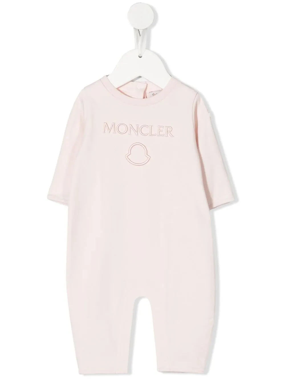 

Moncler Enfant romper con logo bordado - Rosado