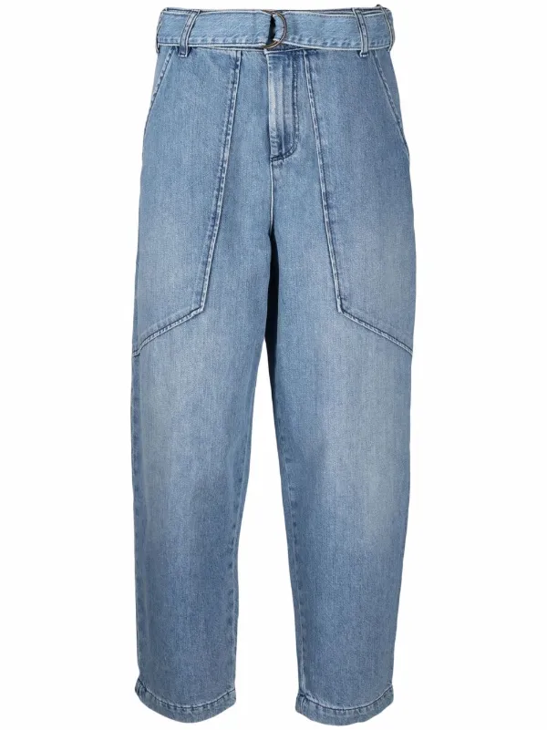 Shop Ba\u0026Sh Fabio cropped jeans with 