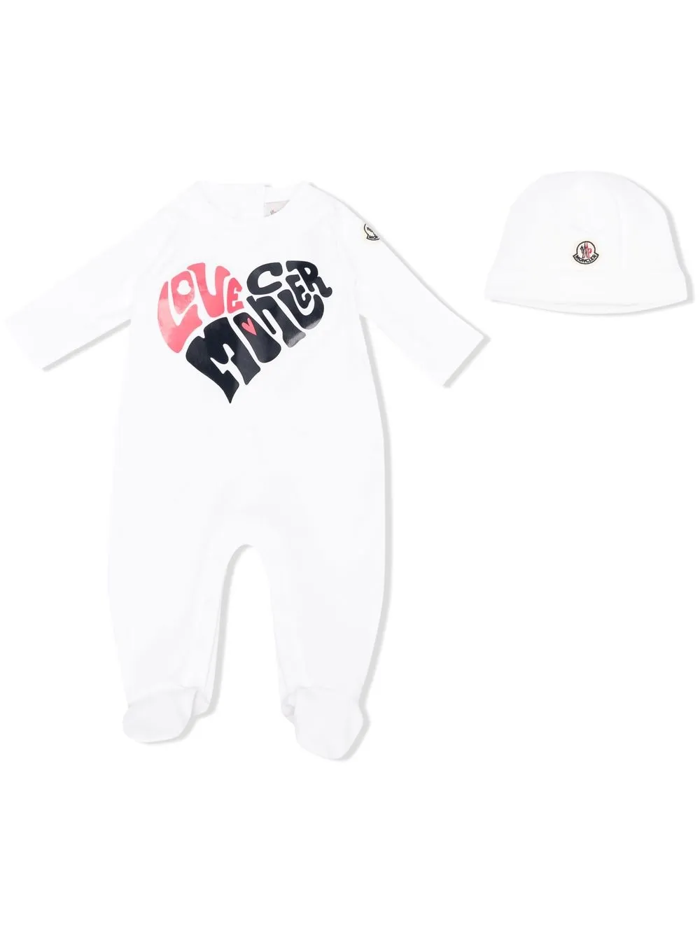 

Moncler Enfant pijama Love Moncler - Blanco