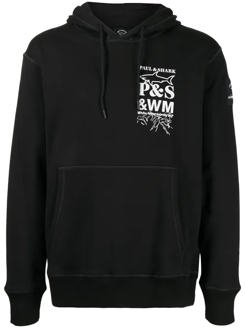 Hoodie en coton à logo imprimé - White Mountaineering - Modalova