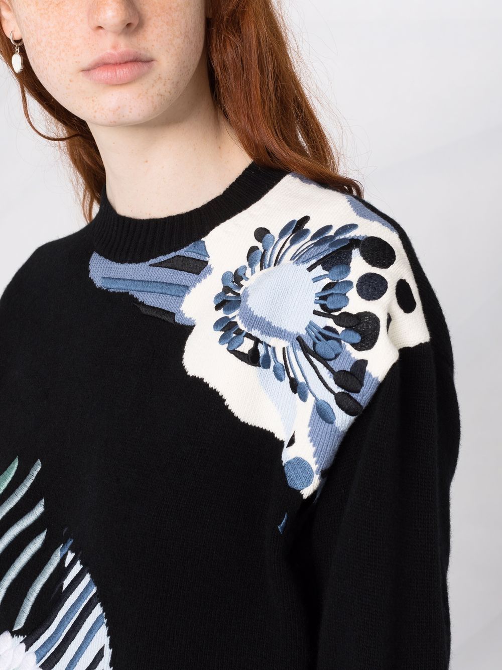 фото Ports 1961 floral-intarsia wool jumper