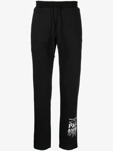 White Mountaineering logo-print cotton sweatpants