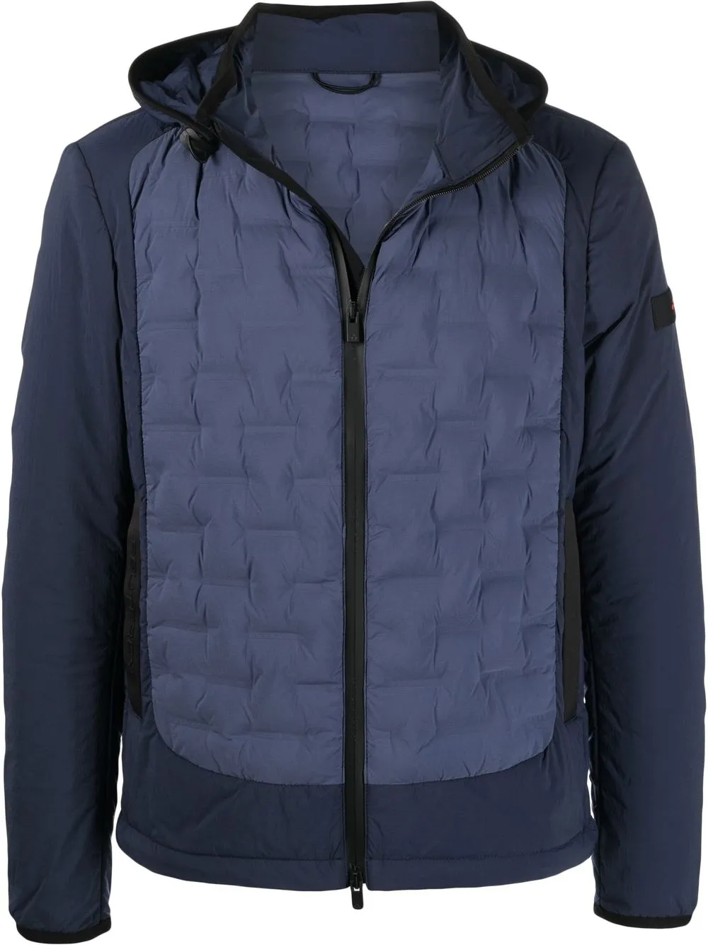 

Peuterey quilted-panel hooded jacket - Blue