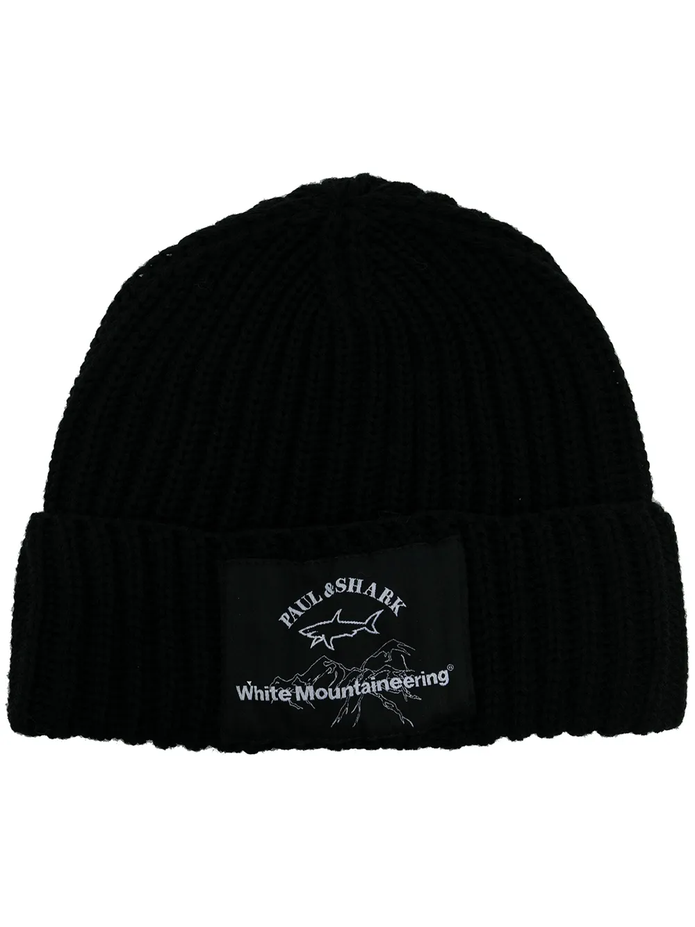 

White Mountaineering gorro con parche del logo - Negro