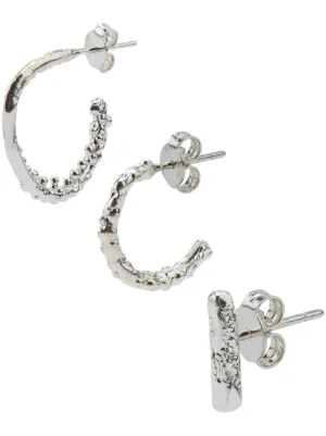 Farfetch Accessori Gioielli Orecchini Orecchini Baby Skull placcati argento 