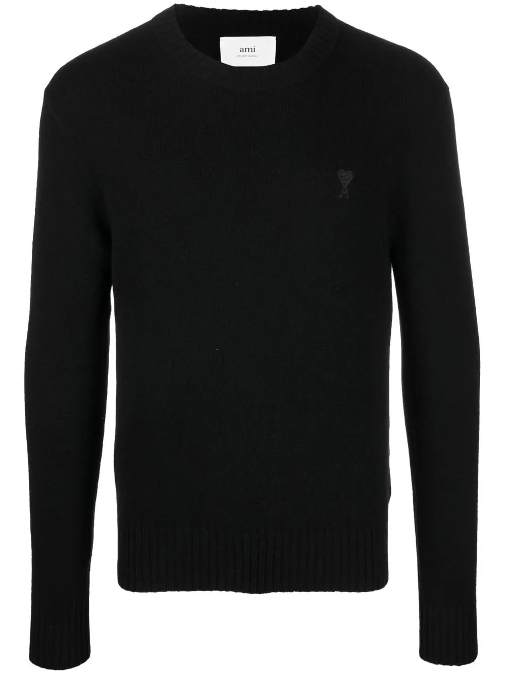 

AMI Paris Ami de Coeur cashmere-wool blend jumper - Black