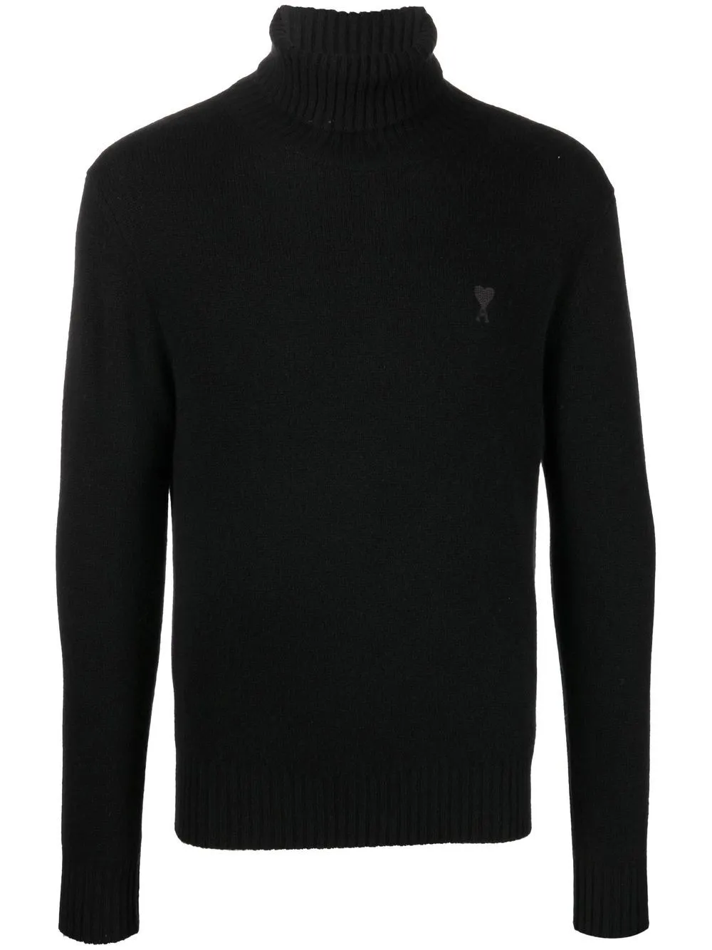 

AMI Paris Ami De Coeur roll neck jumper - Black
