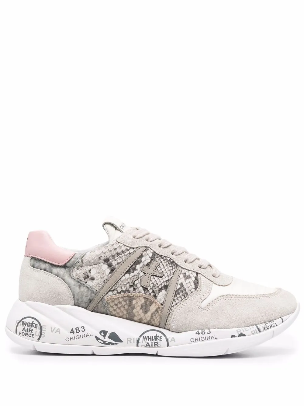 

Premiata tenis bajos con paneles - Gris