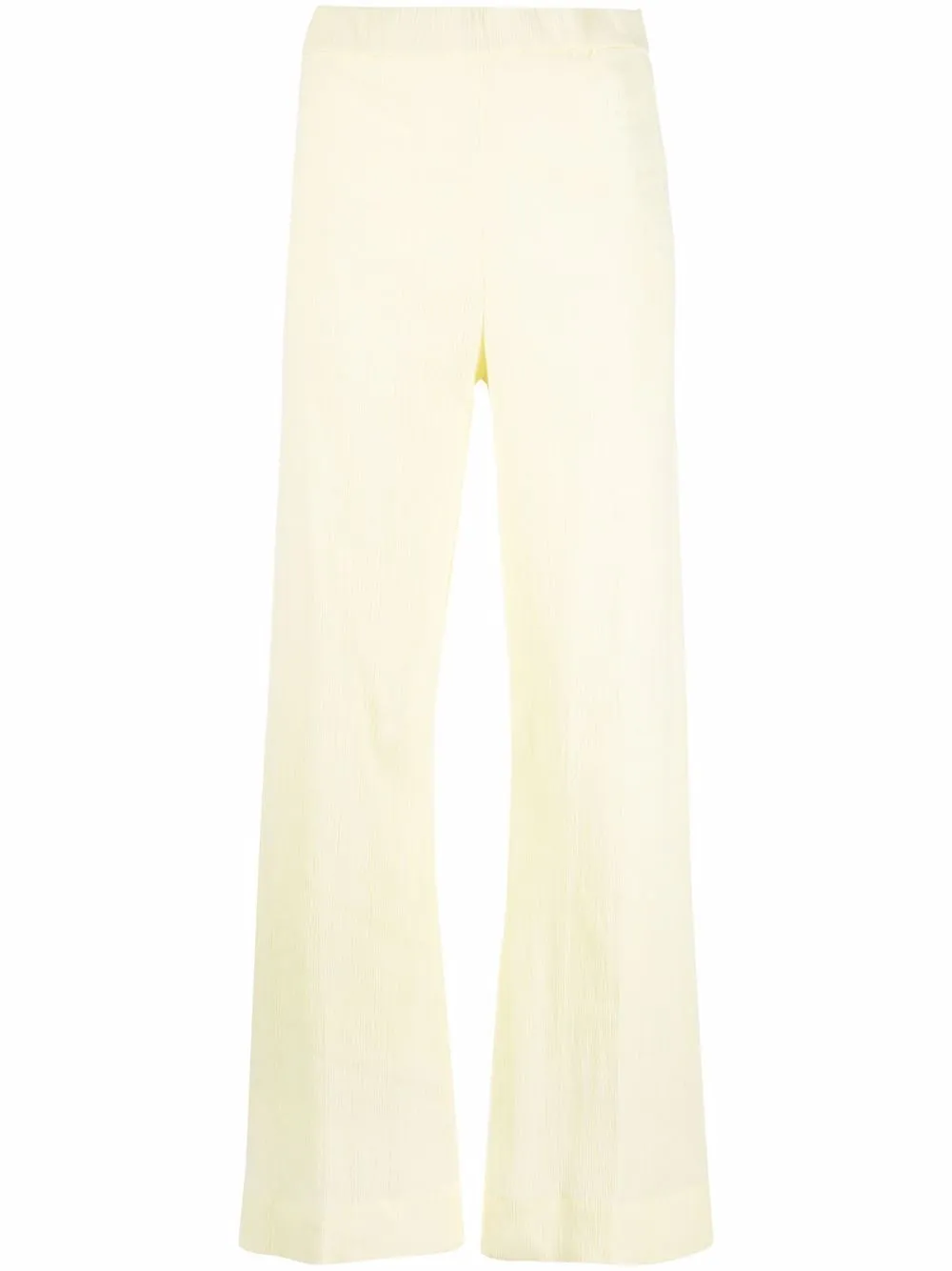 

Jil Sander flared crépon trousers - Yellow