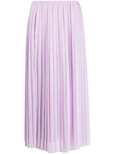 There Was One pleated midi skirt