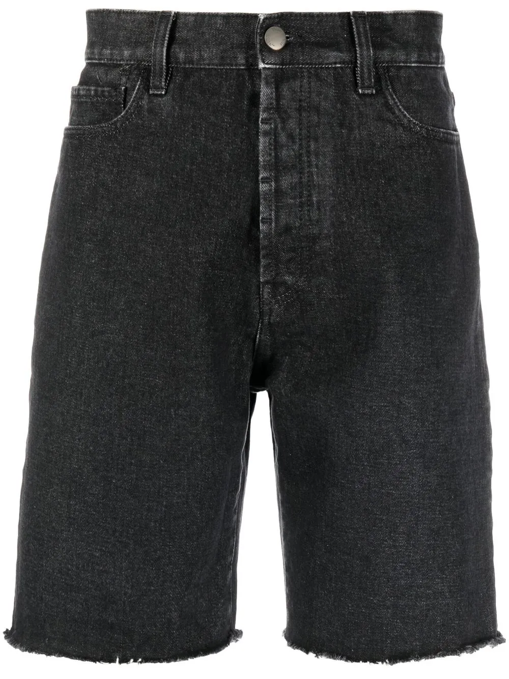 

There Was One straight-leg denim shorts - Black