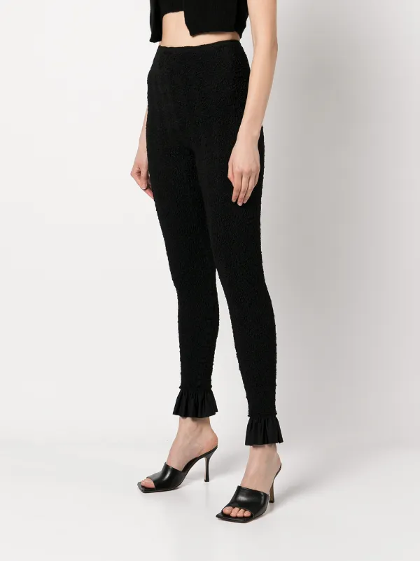 Alexander Wang Ruched ruffle-trim Leggings - Farfetch