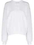 Alexander Wang logo-print cotton sweatshirt - White