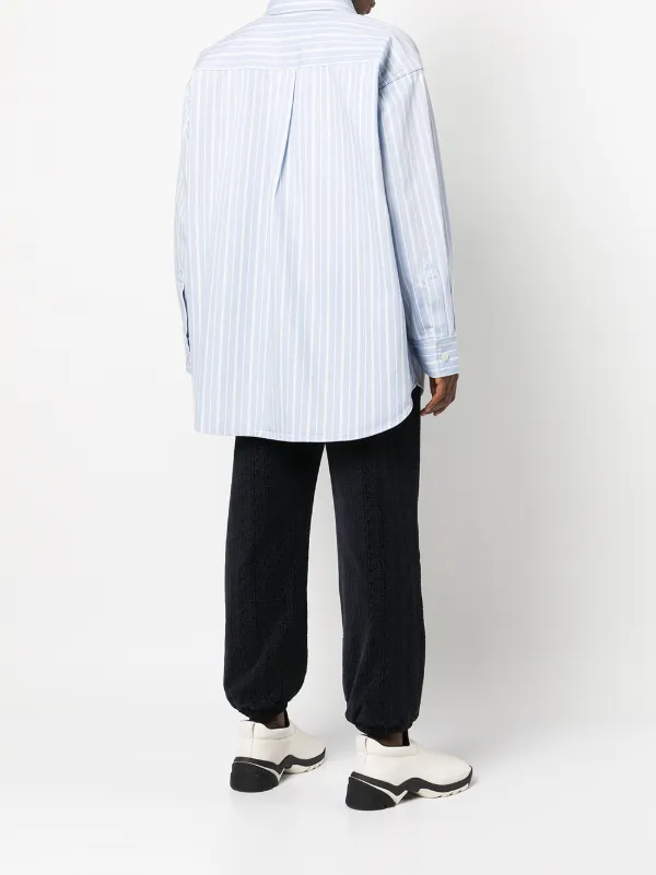 Alexander Wang Striped Cotton Shirt Jacket - Farfetch