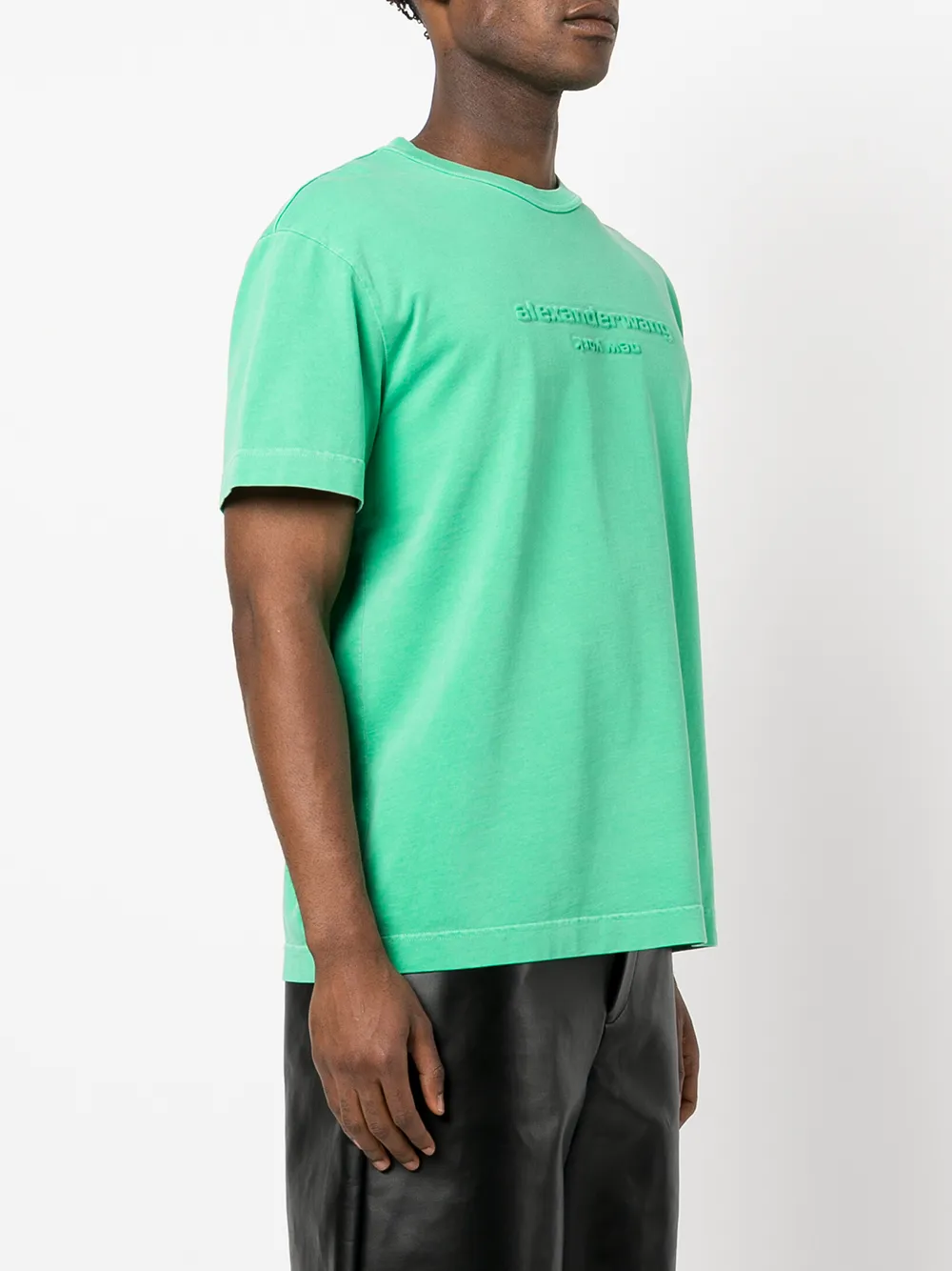 Alexander Wang logoembossed Cotton Tshirt Farfetch