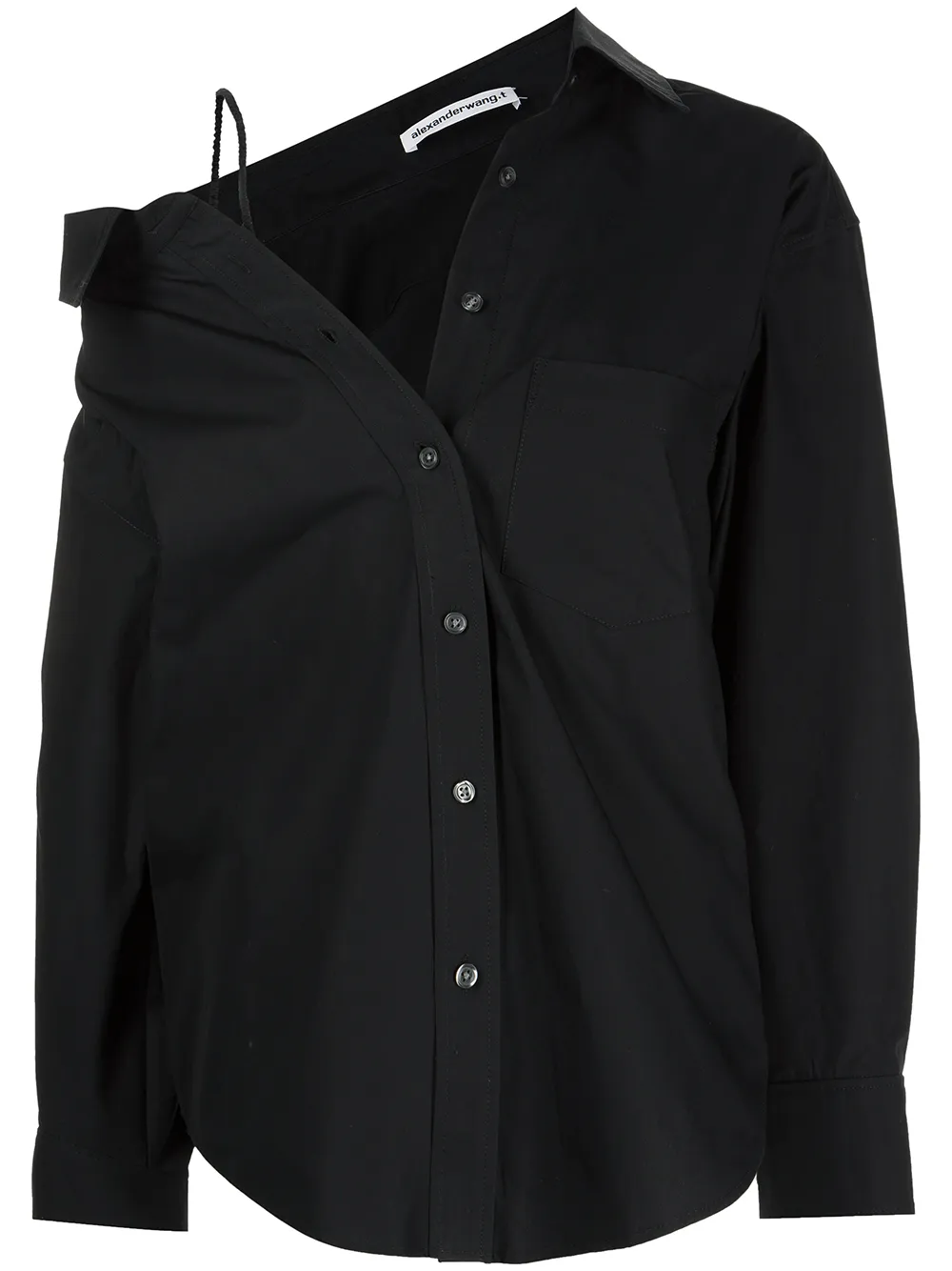 

Alexander Wang camisa con hombros descubiertos - Negro