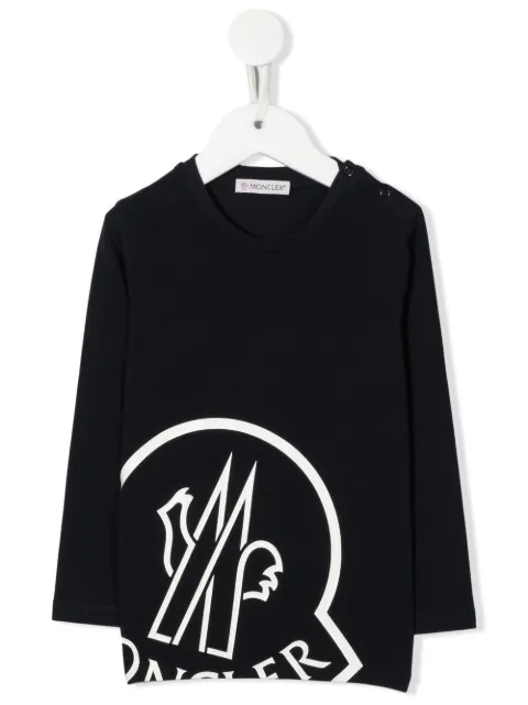 Moncler Enfant oversize logo-print T-shirt