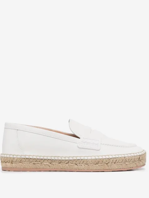 Gianvito Rossi woven raffia espadrilles