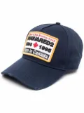 DSQUARED2 logo-patch baseball cap - Blue