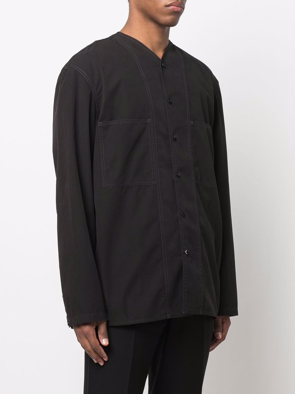 фото Lemaire buttoned v-neck shirt