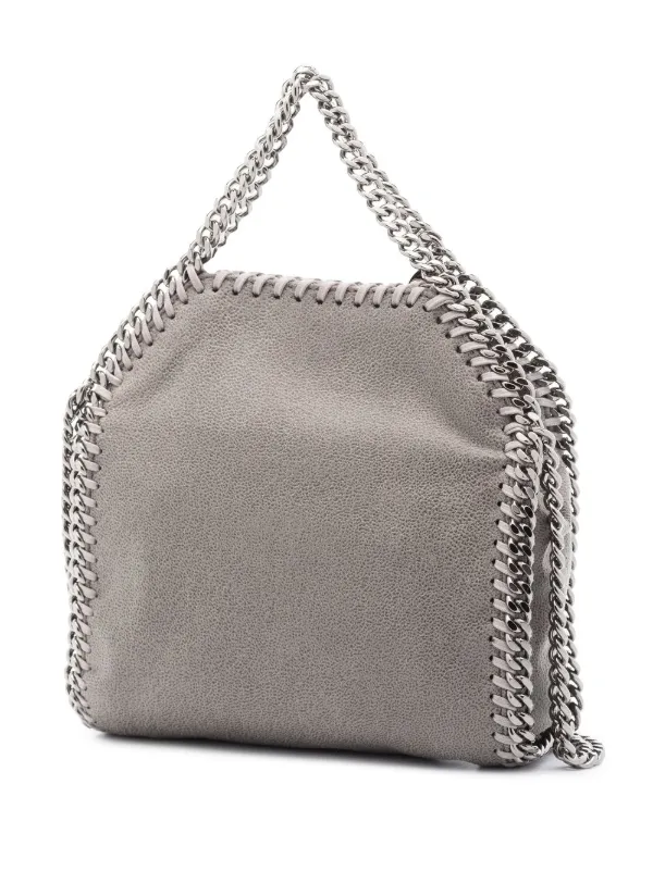 Women Grey Falabella Mini Tote Bag