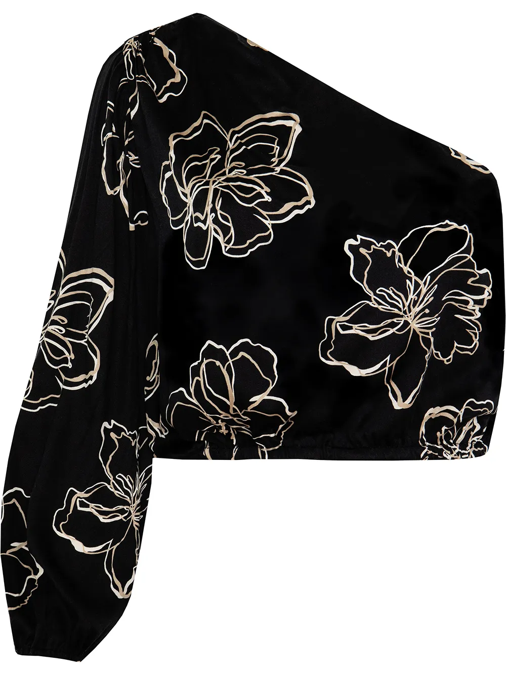 

11 Honoré blusa con estampado floral jazmín - Negro