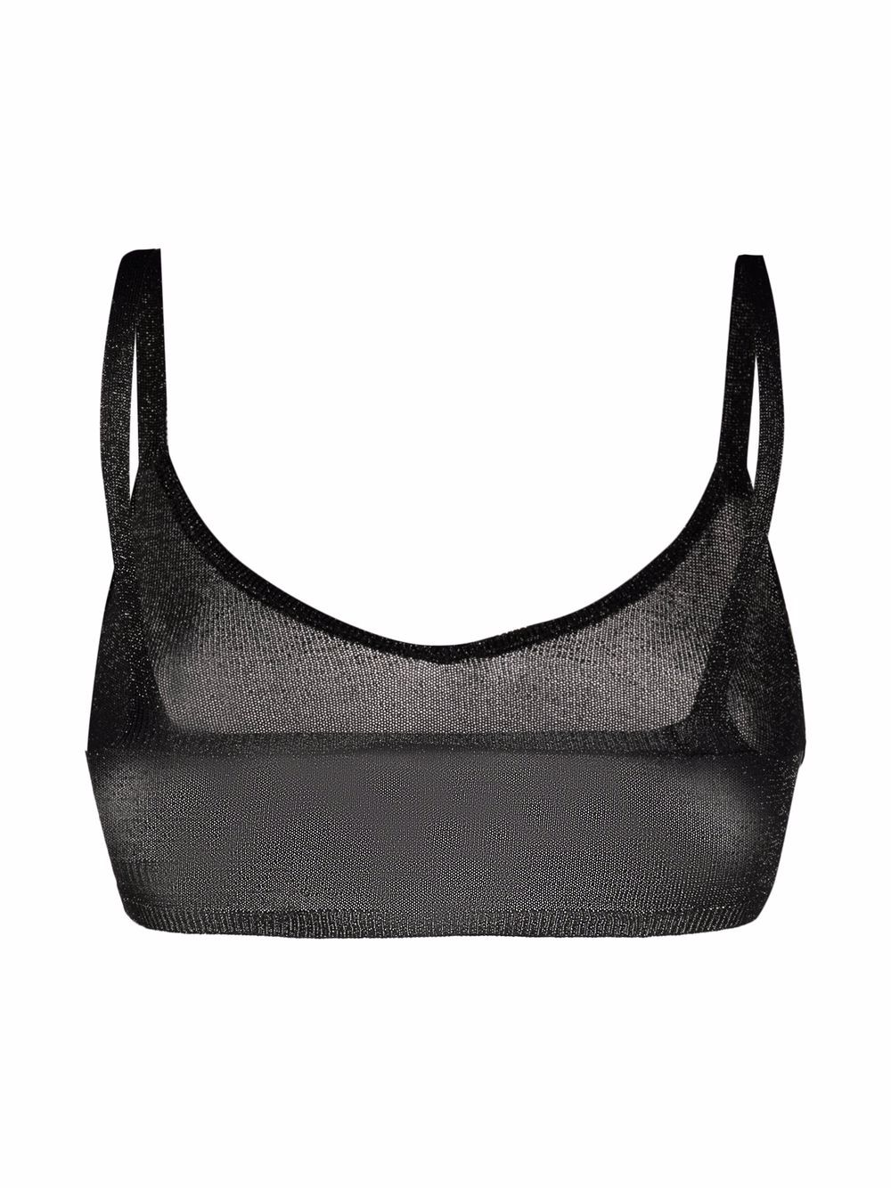 Antonella Rizza Bralette verfraaid met glitter - Zwart