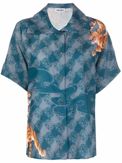 tiger-print silk shirt | Kenzo | Eraldo.com